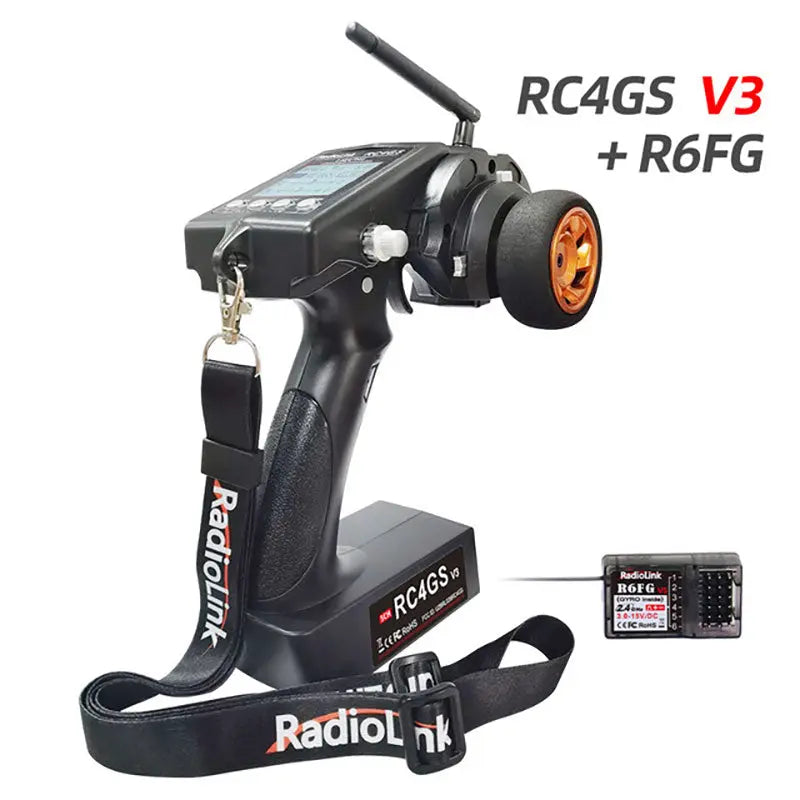 Radiolink RC4GS V3 2.4G 5CH RC Radio Transmitter with R6FG Gyro Receiver Remote Controller for RC Car Boat