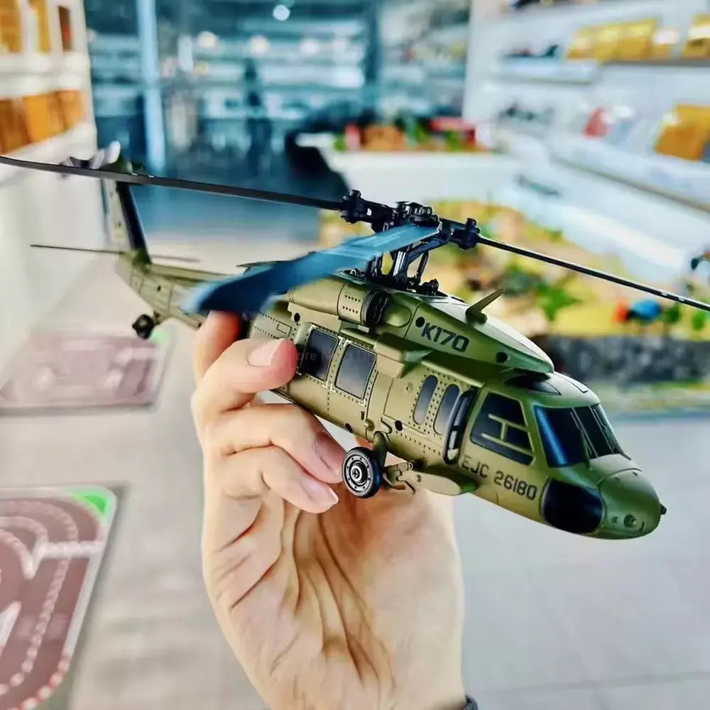 Wltoys K170 UH-60L Black Hawk 2.4G 4CH 4-Blade Brushless Fixed Height Simulation RC Helicopter RTF
