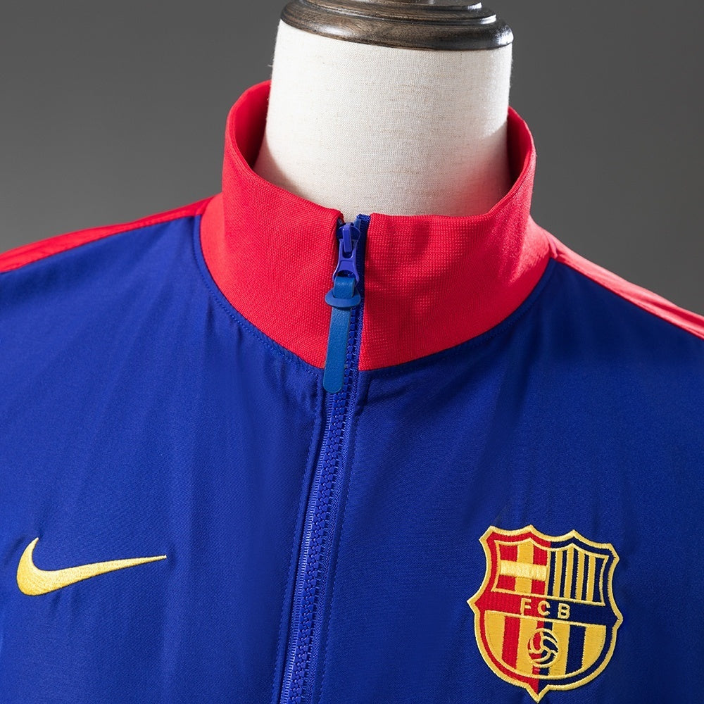 Barcelona Windbreaker 2025/26 Blue Red Football Soccer Jacket