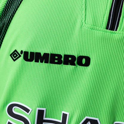 Manchester United Jersey 1998-99 Goalkeeper Green Retro Kit Long Sleeves