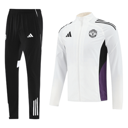 Manchester United 2025/26 White Training Tracksuit Kit (Top+Pants)