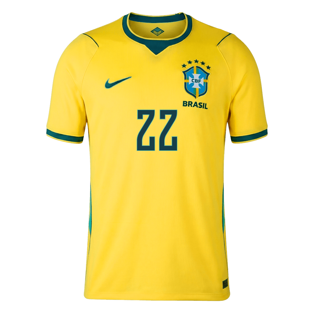 JOÃO PEDRO #22 Mens Brazil World Cup Home Jersey 2026 [PREMIUM]