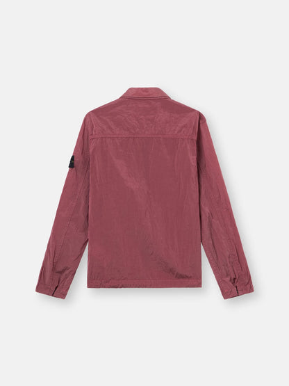 Stone Island Nylon Metal Chest Pocket Overshirt in Geranium