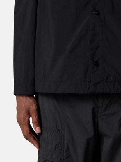 Stone Island Ghost Nylon Smerigliato Overshirt in Black