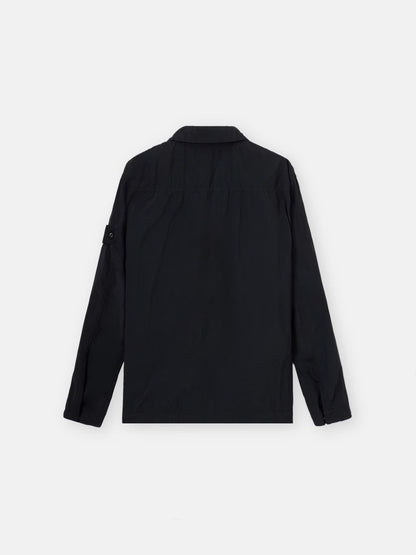 Stone Island Ghost Nylon Smerigliato Overshirt in Black