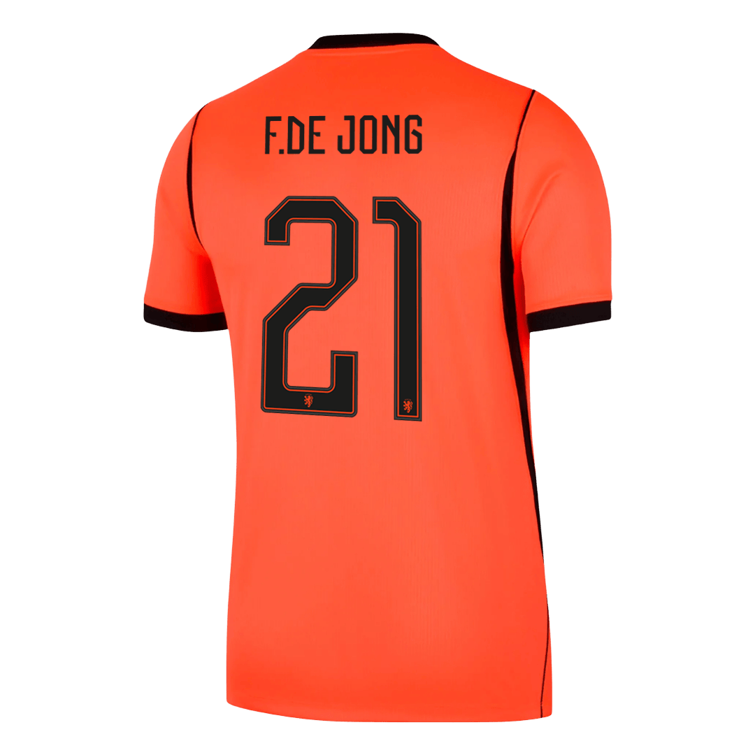 F.DE JONG #21 Mens Netherlands World Cup Home Jersey 2026