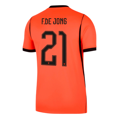 F.DE JONG #21 Mens Netherlands World Cup Home Jersey 2026