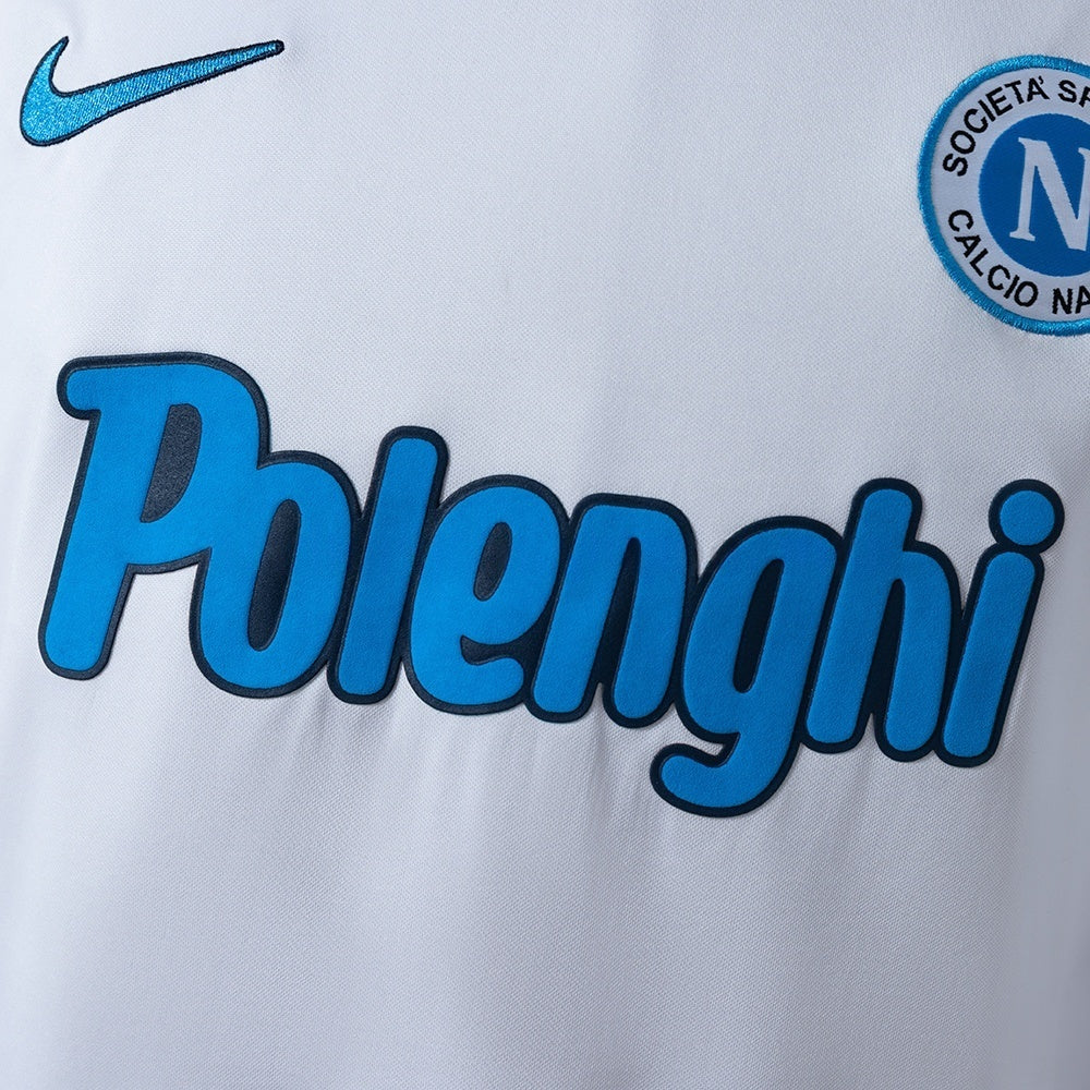 Napoli Away Jersey 1998-99 Retro Long Sleeves Football Kit Soccer Shirt
