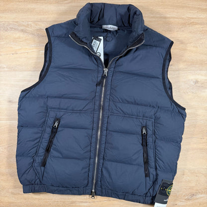 Stone Island Seamless Tunnel Nylon Down-TC Vest in Navy