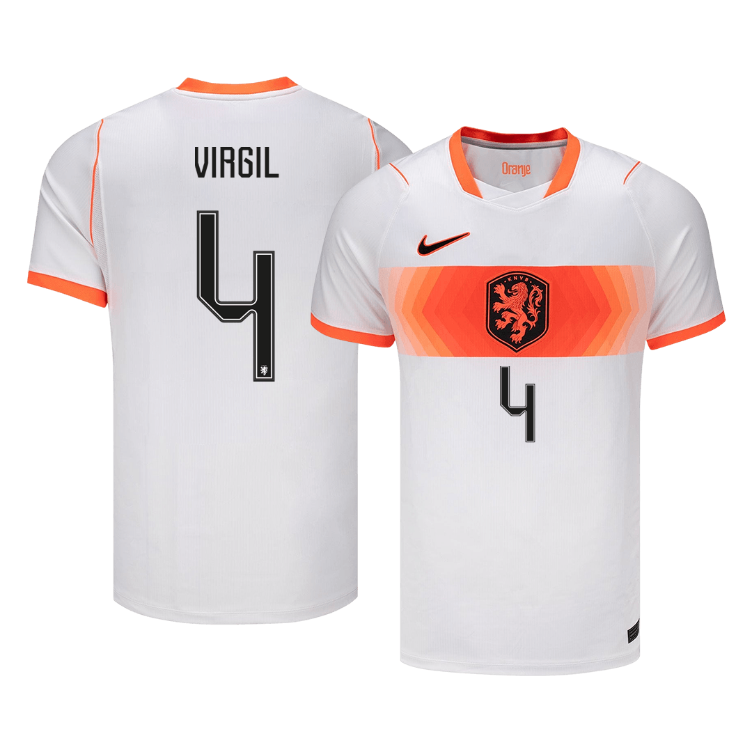 VIRGIL #4 Mens Netherlands World Cup Away Jersey 2026
