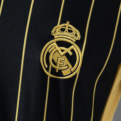 Real Madrid Jersey 25/26 Black Gold Baseball Kit