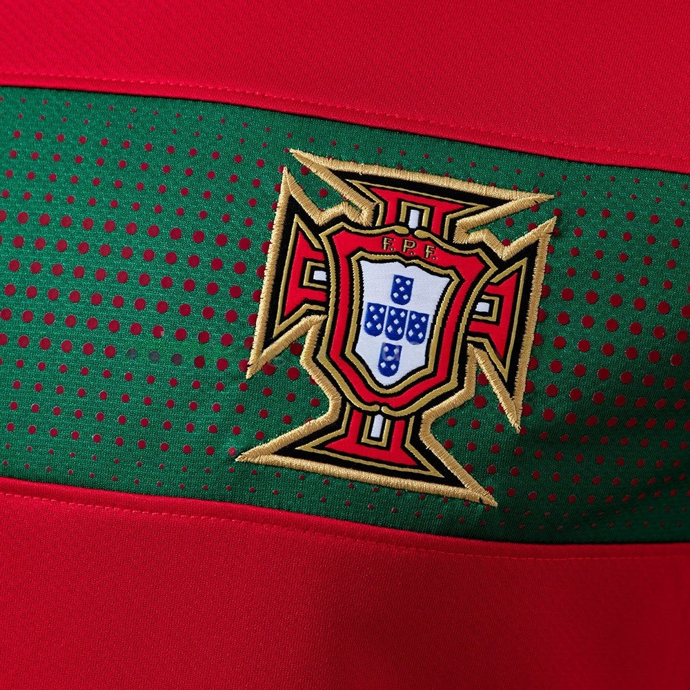 Portugal Jersey 2010 Home Retro Football Kit Long Sleeves Player Version