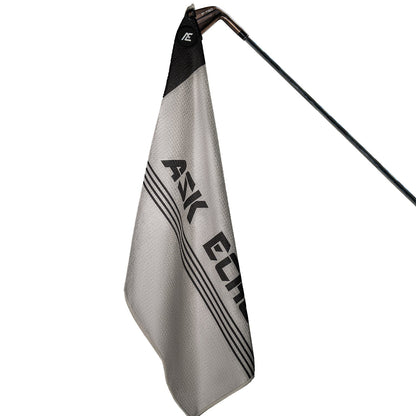 ASK ECHO Waffle Weave Microfiber With Magnetic Golf Cotton Towel / Grey