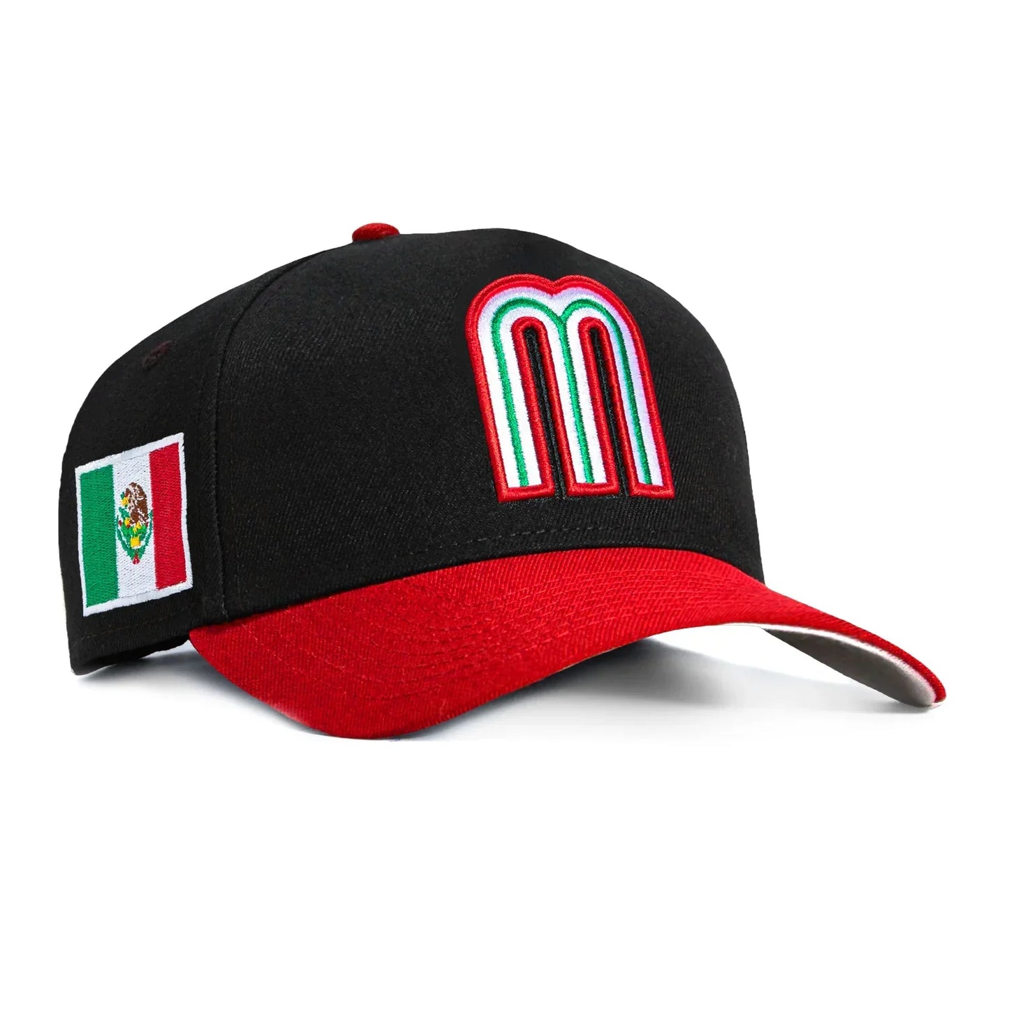 New Era Mexico WBC  9FORTY A-Frame Snapback Hat-Black/Red
