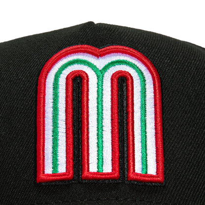 New Era Mexico WBC  9FORTY A-Frame Snapback Hat-Black/Red