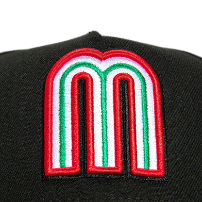 New Era Mexico WBC  9FORTY A-Frame Snapback Hat-Black/Brown