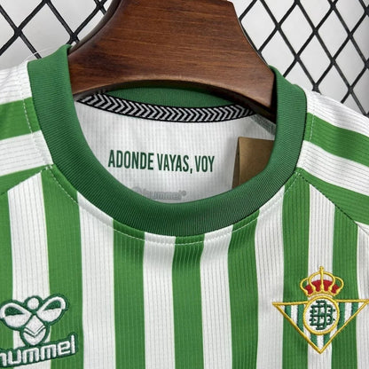 Kids Real Betis Jersey 25/26 League Final Special Football Kit Soccer Jersey