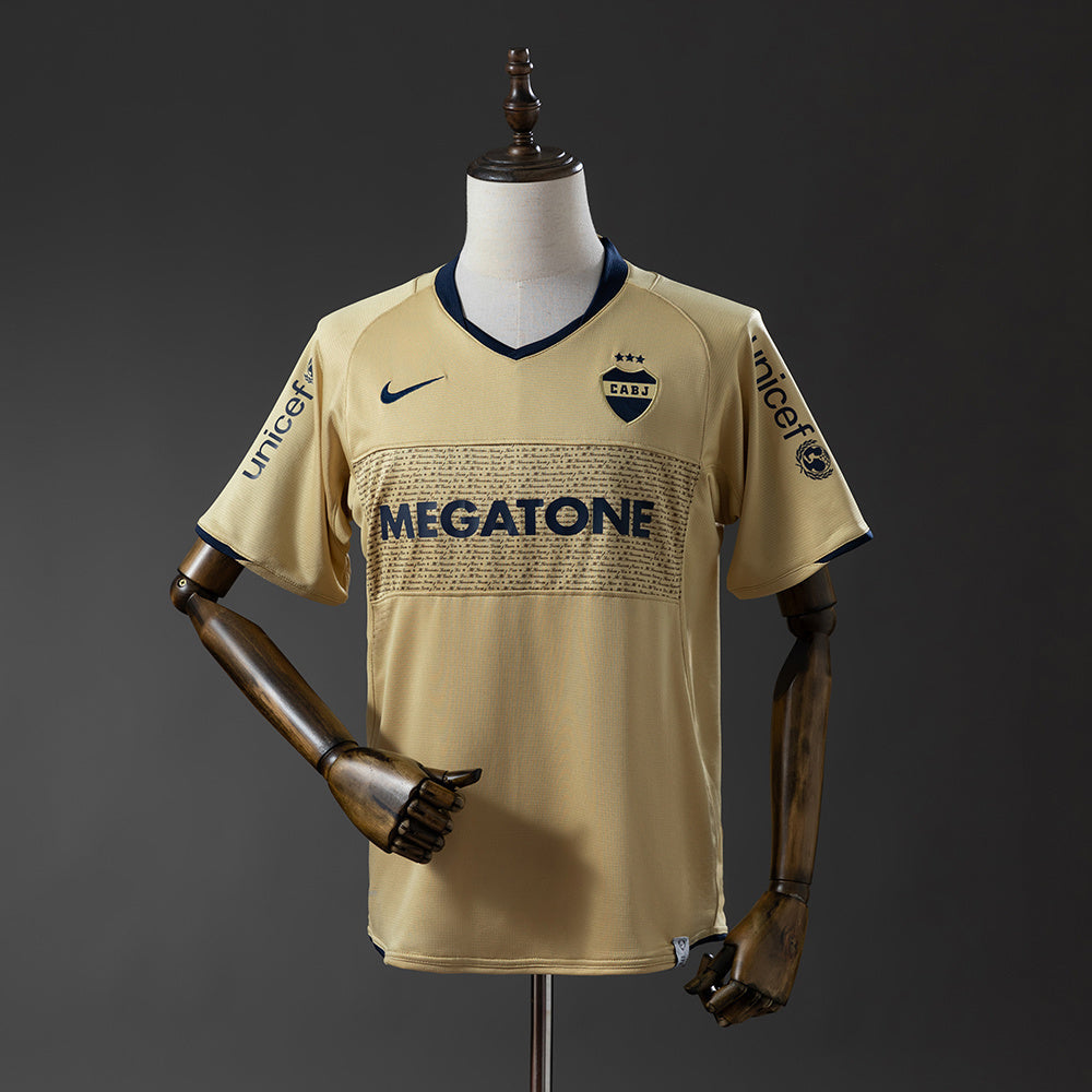 Boca Junios Jersey 2007-08 Away Retro Football Kit