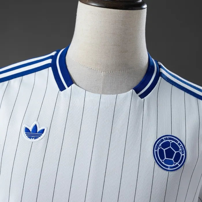 Colombia Terrace Icons T-Shirt White 2026 World Cup Football Kit Soccer Jersey