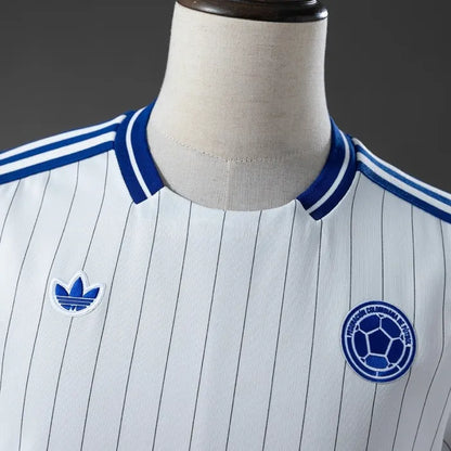 Colombia Terrace Icons T-Shirt White 2026 World Cup Football Kit Soccer Jersey