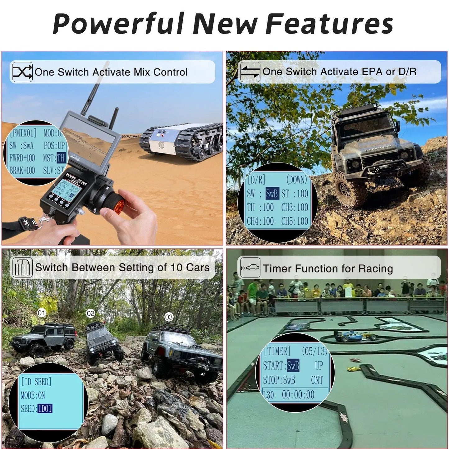 Radiolink RC4GS V3 2.4G 5CH RC Radio Transmitter with R6FG Gyro Receiver Remote Controller for RC Car Boat