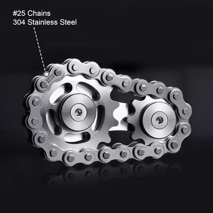 Fidget Spinner Metal Stainless Steel Bearings - GearSpin 75g Smooth Spin EDC Stress Relief ADHD