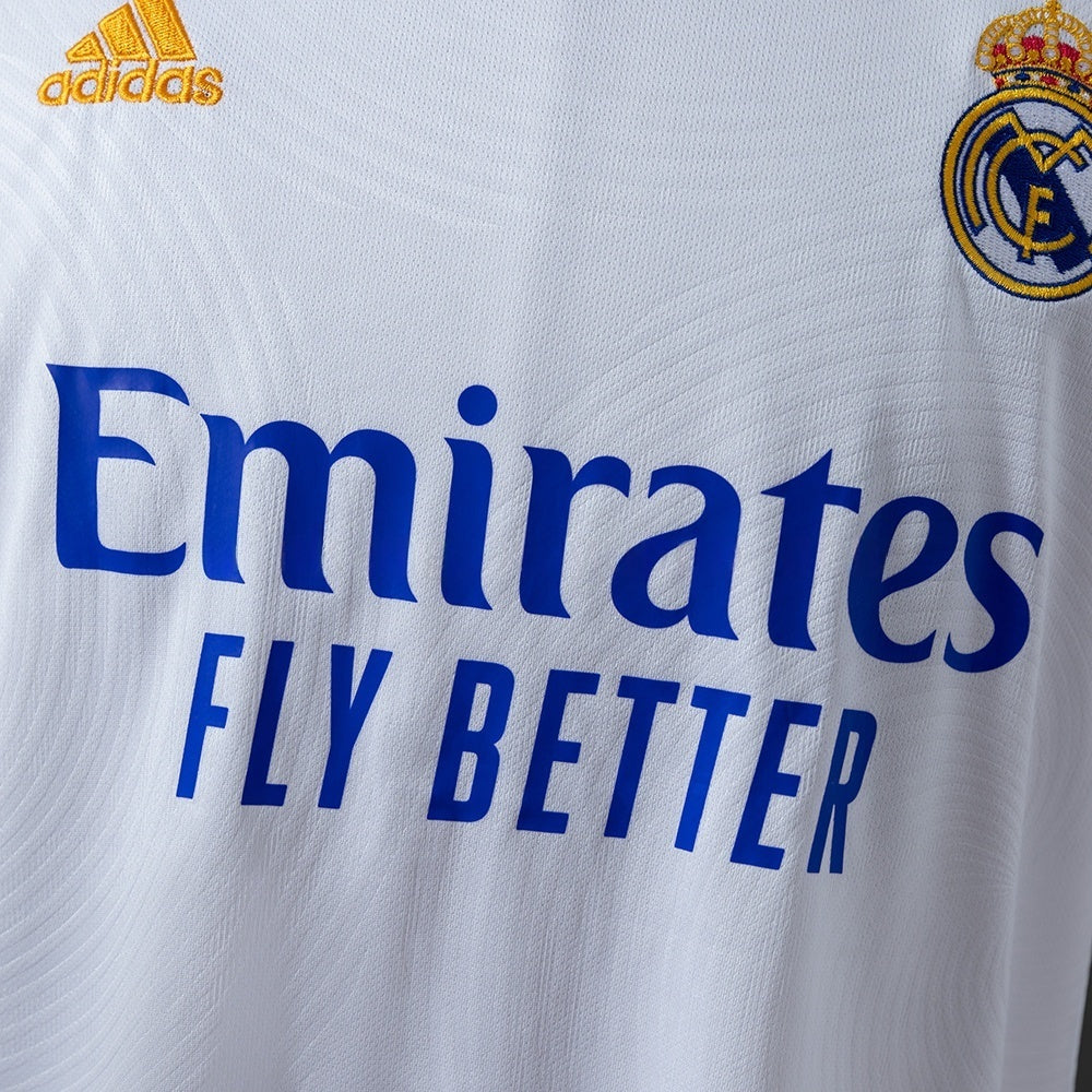 Real Madrid Home Jersey 2021-22 Retro Football Kit Soccer Shirt