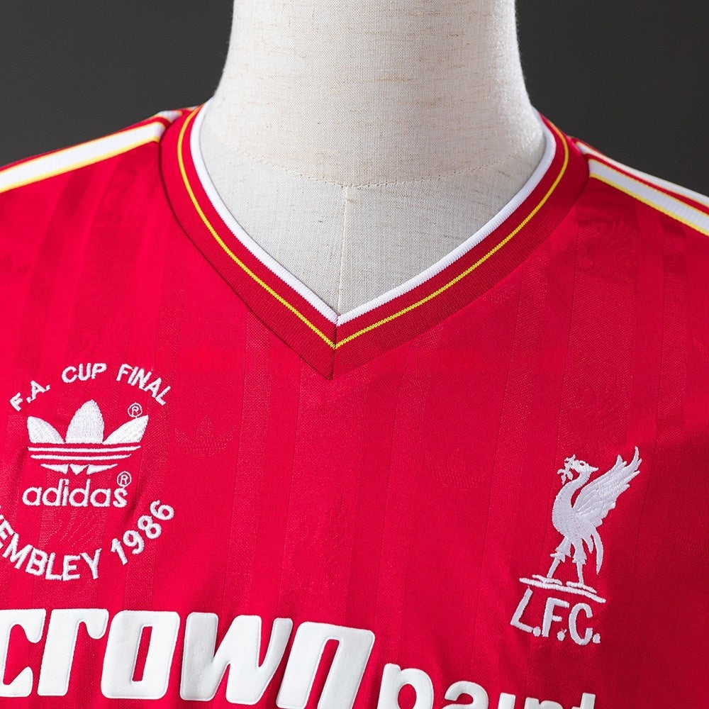 Liverpool Jersey 1986-87 Home Retro Football Kit Long Sleeves
