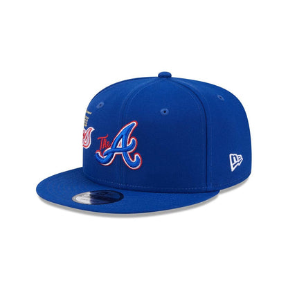 New Era Atlanta Braves City Connect Icon 9Fifty Snapback Adjustable Hat-Blue