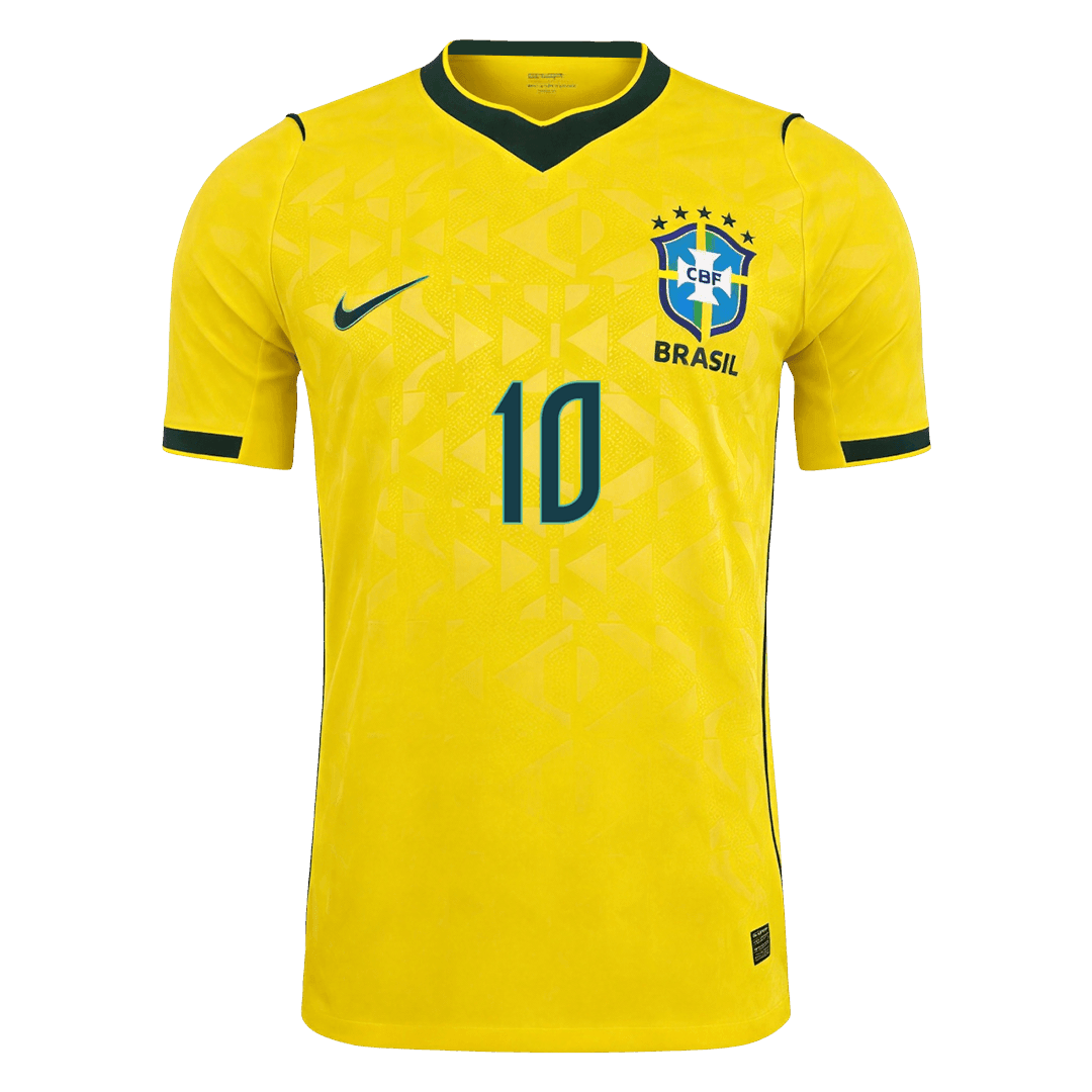 NEYMAR JR #10 Mens Brazil World Cup Home Jersey 2026 - Player Version (Slim Fit)