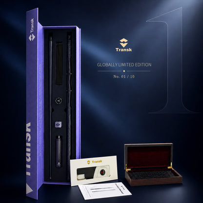 TRANSK Global Collector's Edition Metal Carbon Fiber Pool Cue - No.01, Only 10 Pieces Worldwide