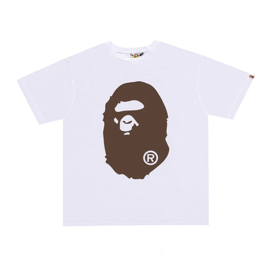Bape Street Cotton Loose Couple Casual T-shirt Half Sleeve Shirt D099