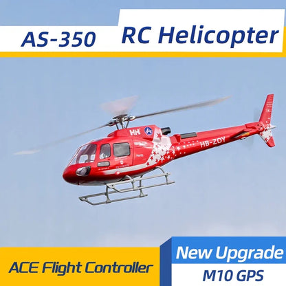 FLYWING AS350 RC Helicopter 470 Class ACE Flight Controller 6CH GPS LED Light RTF