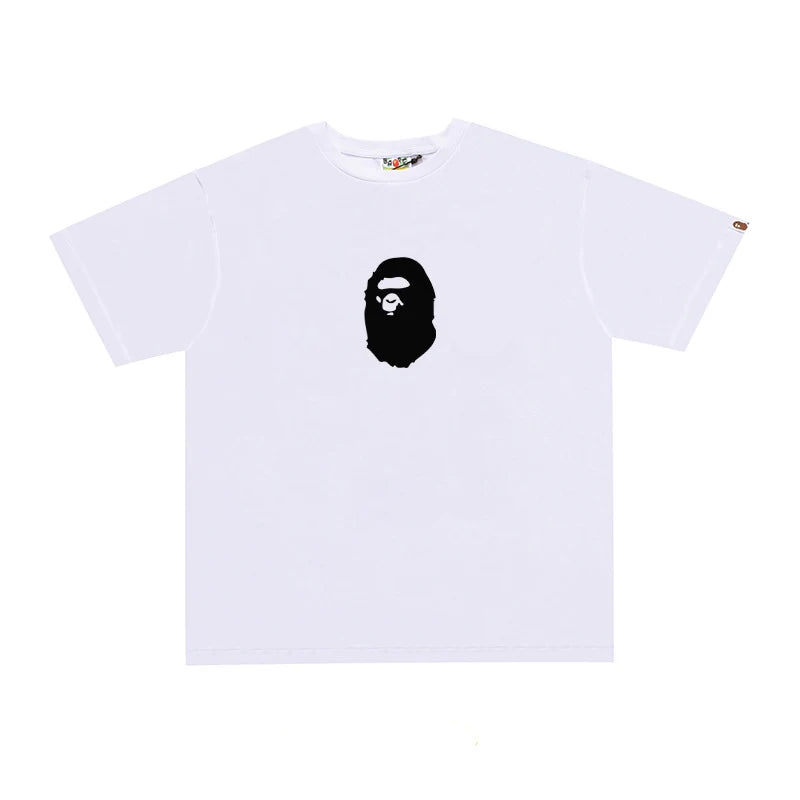 Bape Street Cotton Loose Couple Casual T-shirt Half Sleeve Shirt D089