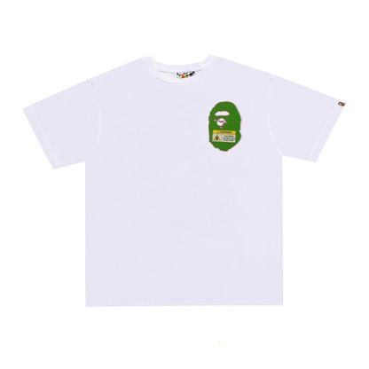 Bape Street Cotton Loose Couple Casual T-shirt Half Sleeve Shirt D356