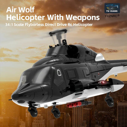YUXIANG F02 Airwolf RC Helicopter Auto Stabilized 6CH 6-Axis Gyro Optical Flow Positioning Helicopter