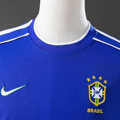 Brazil Jersey 1998 Away Retro Football Kit Long Sleeves