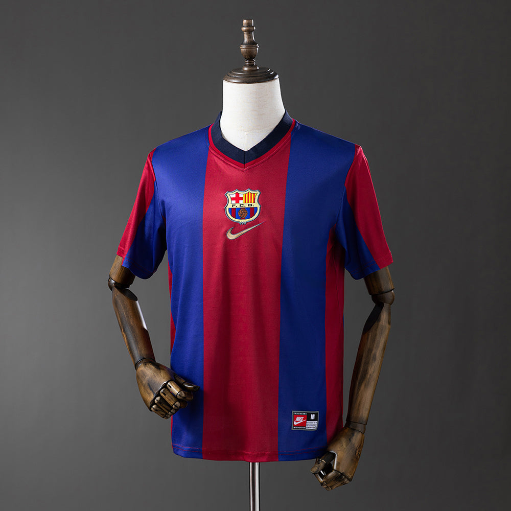 Barcelona Jersey 1998-99 Home Retro Football Kit