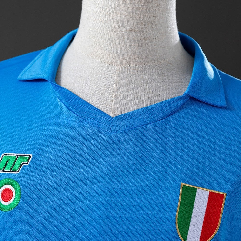 Napoli Jersey 1987-88 Home Retro Football Kit Long Sleeves