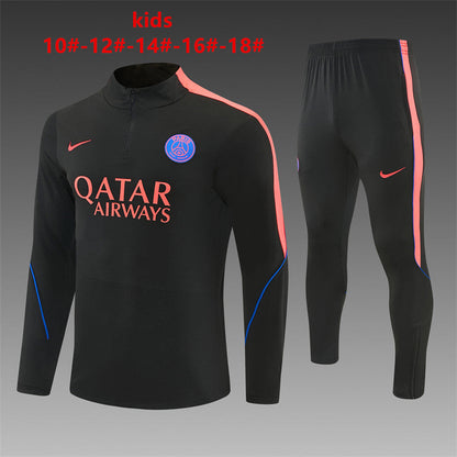 Kids Player Version PSG Training Tracksuits 2026-2027 Football Kit Soccer Jersey