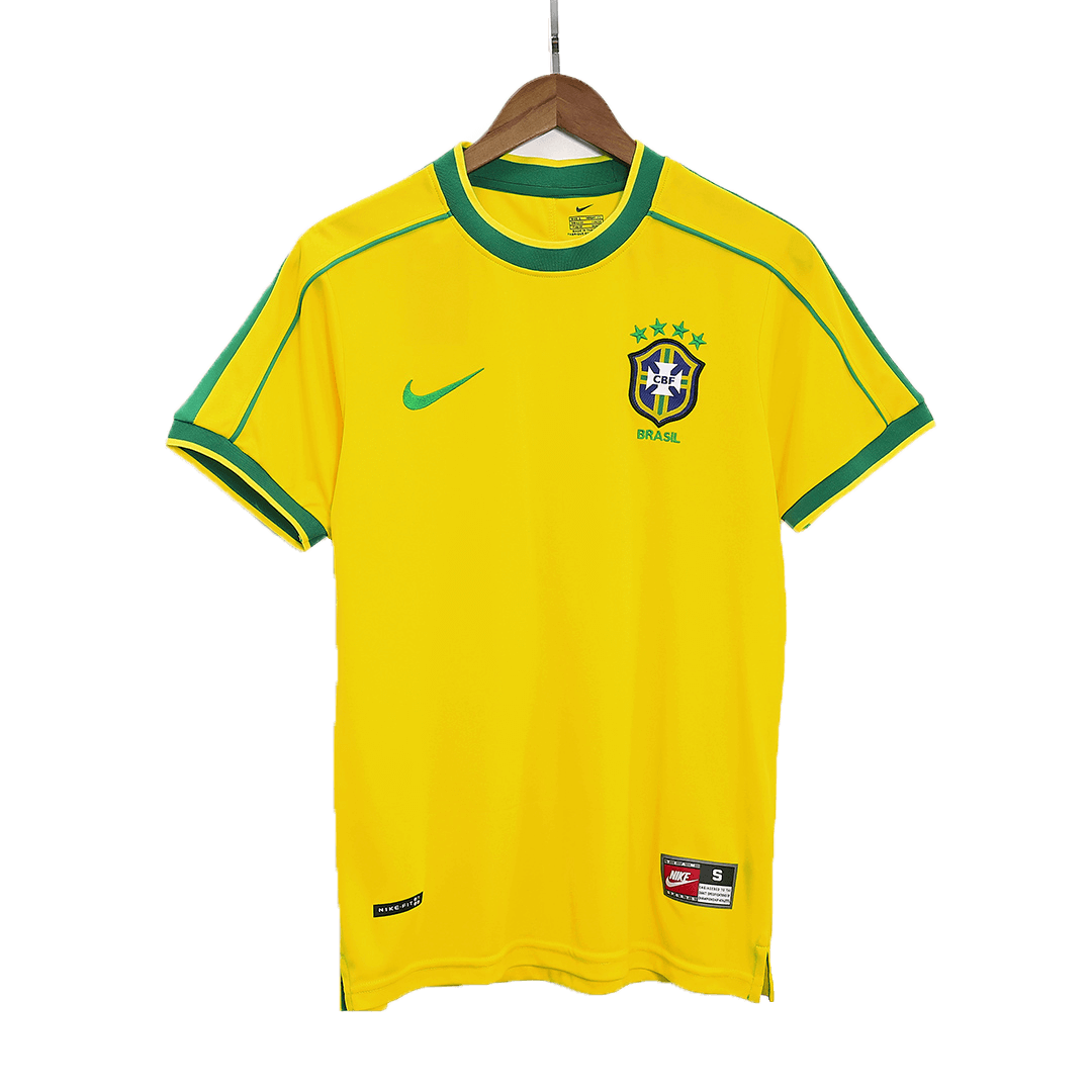 Retro 1998 Mens Brazil Home Jersey