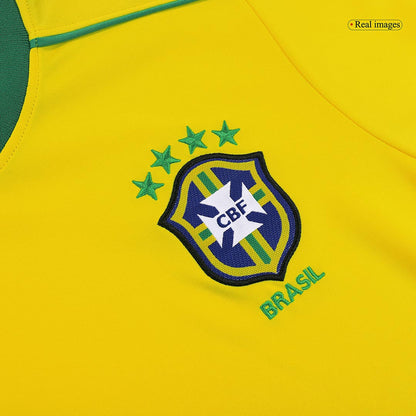 Retro RIVALDO #10 1998 Mens Brazil World Cup Home Jersey