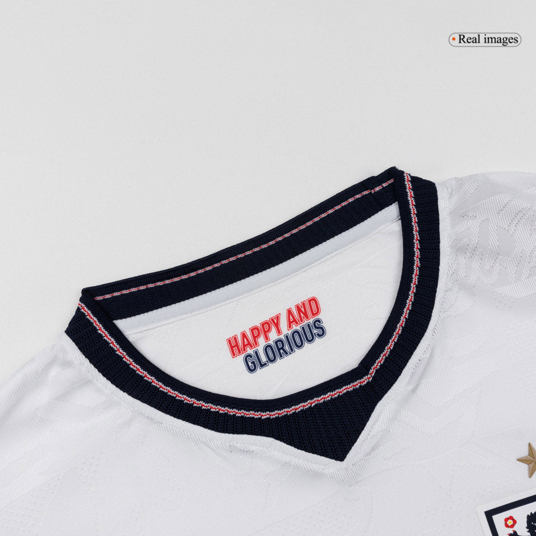 RICE #4 Mens England World Cup Home Jersey 2026 - Player Version (Slim Fit)