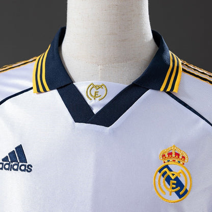 Real Madrid Jersey 1998-00 Home Retro Kit Long Sleeves