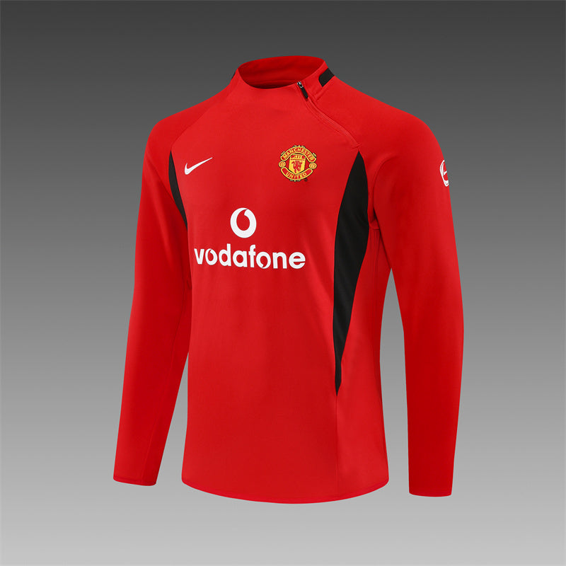Retro Manchester United Training Tracksuits 2002-03 Football Kit Soccer Jersey