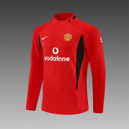 Retro Manchester United Training Tracksuits 2002-03 Football Kit Soccer Jersey