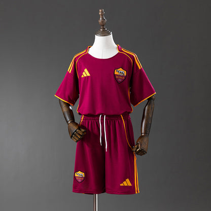 Kids AS Roma Jersey 25/26 Home Football Kit