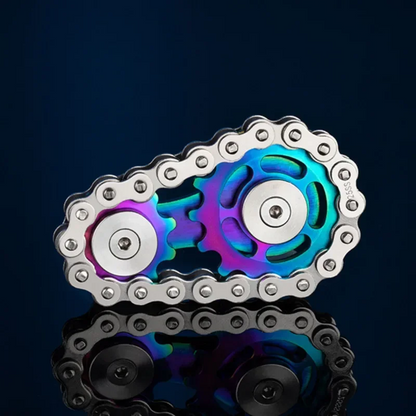Fidget Spinner Metal Stainless Steel Bearings - GearSpin 75g Smooth Spin EDC Stress Relief ADHD