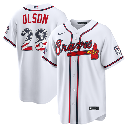 2026 All-Star Edition Stars & Stripes Atlanta Braves Matt Olson Stadium Jersey - White
