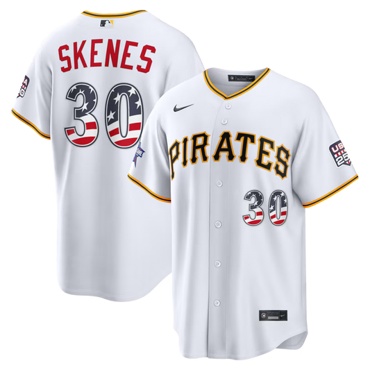 2026 All-Star Edition Stars & Stripes Pittsburgh Pirates Paul Skenes Stadium Jersey - White